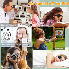 Left and right eye fit with flexible strap