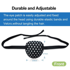 Elastic strap with Velcro closure on the eye patch
