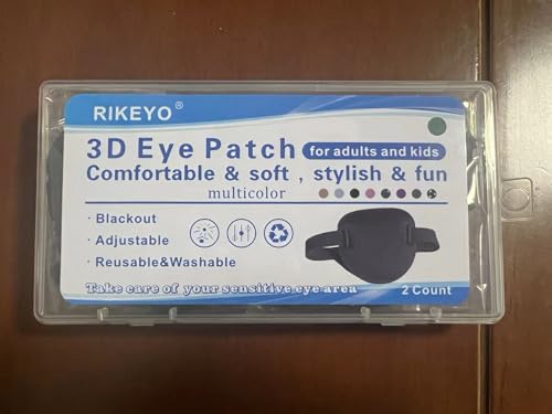 Person wearing eye patch for comfortable fit