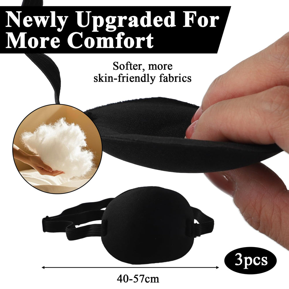 Adjustable elastic strap medical eye patch for adults and children