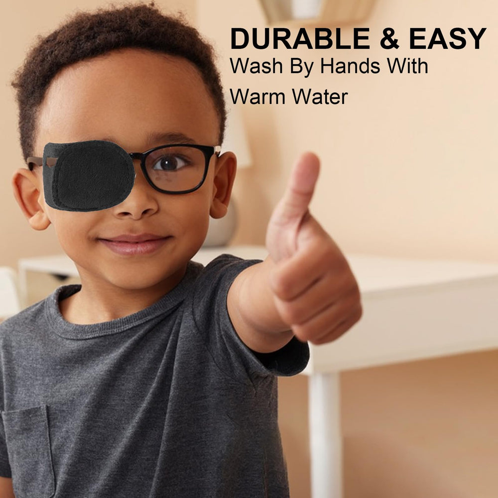 Full-coverage eye patch with no leakage for glasses