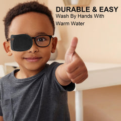 Full-coverage eye patch with no leakage for glasses