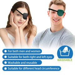 Eye patch back showing 3D groove design for comfort