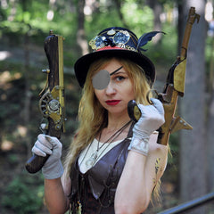 Adjustable strap close-up on grey eye patch