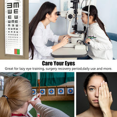 Grey eye patch designed for right eye use