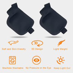 Patch covers the eye area to block excess light