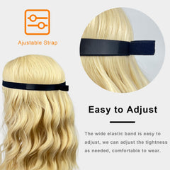 Adjustable elastic headband for a secure fit