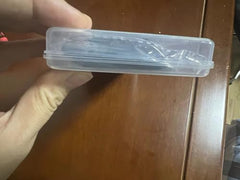 Eye patch packaging and included items