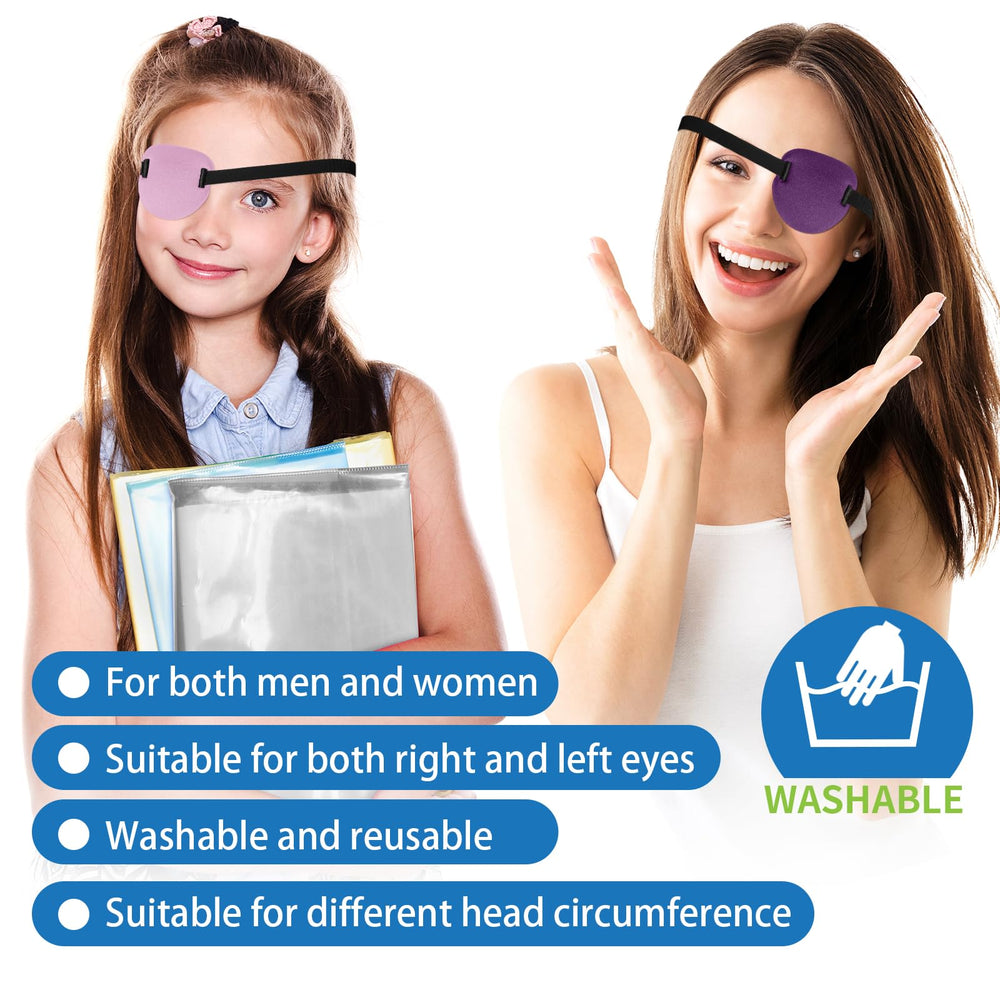 Eye patch being worn by adult for relief and comfort