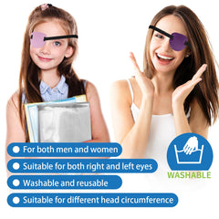 Eye patch being worn by adult for relief and comfort