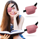 3D eye patch for the right eye in pink, front view