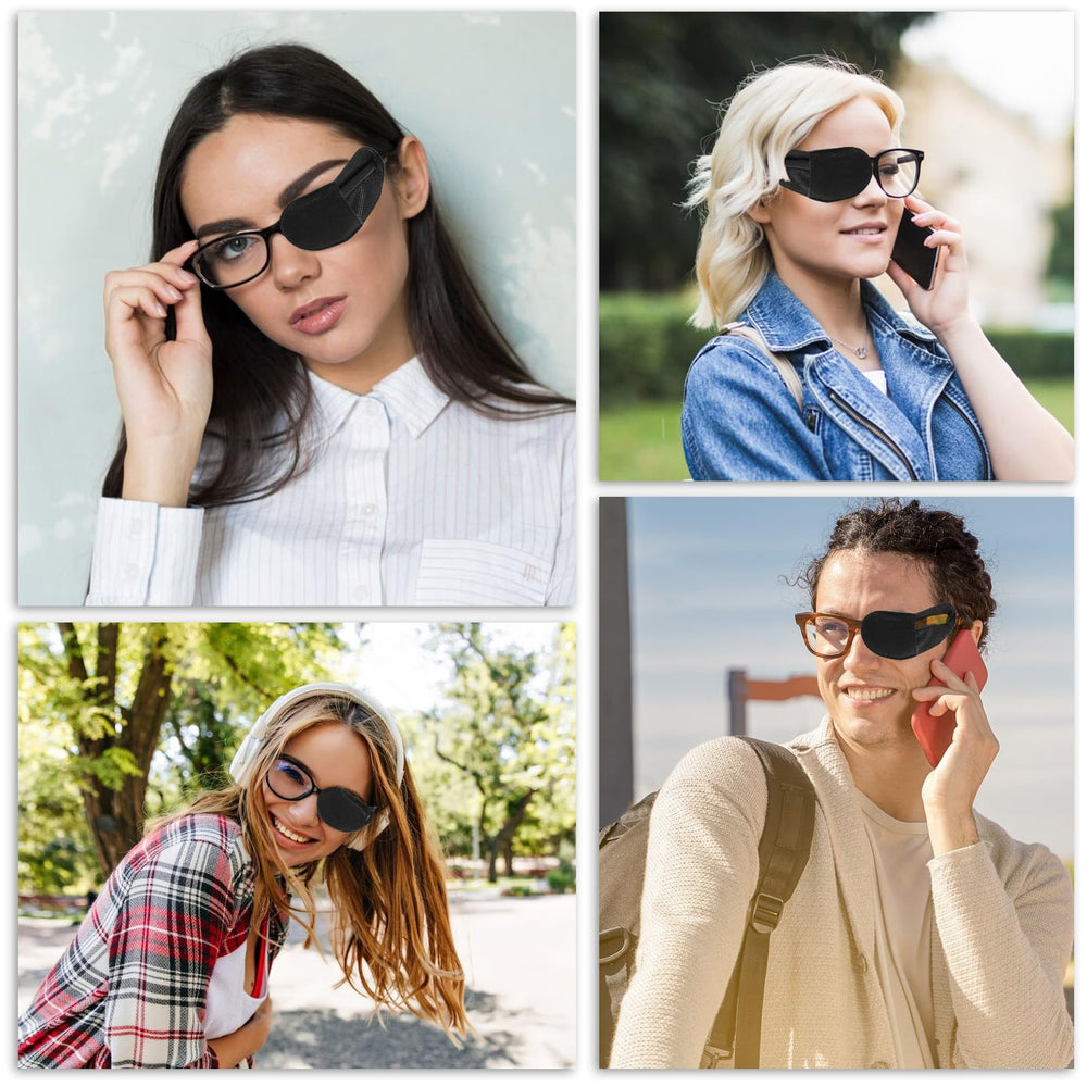 Eye patches used for lazy eye training and amblyopia