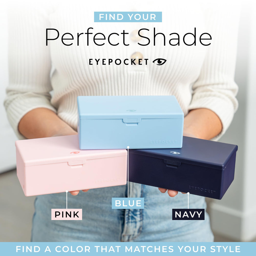 Ergonomic grip design on compact daily contact lens case