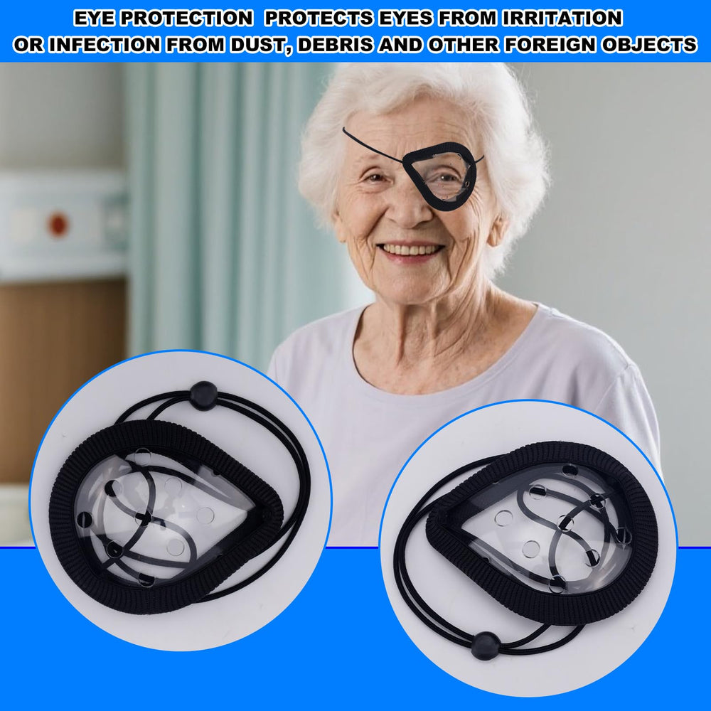Eye shields worn during sleep for cataract recovery