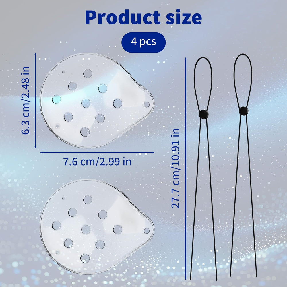 Close-up of 9-hole breathable eye shield design