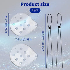 Close-up of 9-hole breathable eye shield design