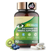Advanced Eye Vitamins bottle with Lutein and Zeaxanthin label