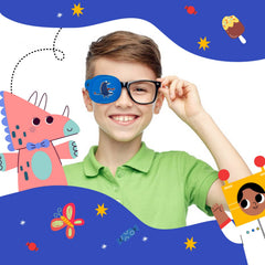 Dinosaur cartoon eye patch for kids