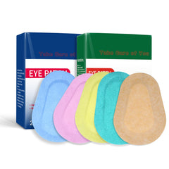Blue adhesive eye patch for adults