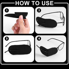 Eye patch designed not to touch eyes or eyelids