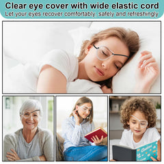 Transparent, lightweight PC eye shield designed for post-surgery use