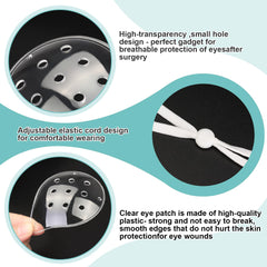 Wearing an eye shield during sleep after cataract surgery