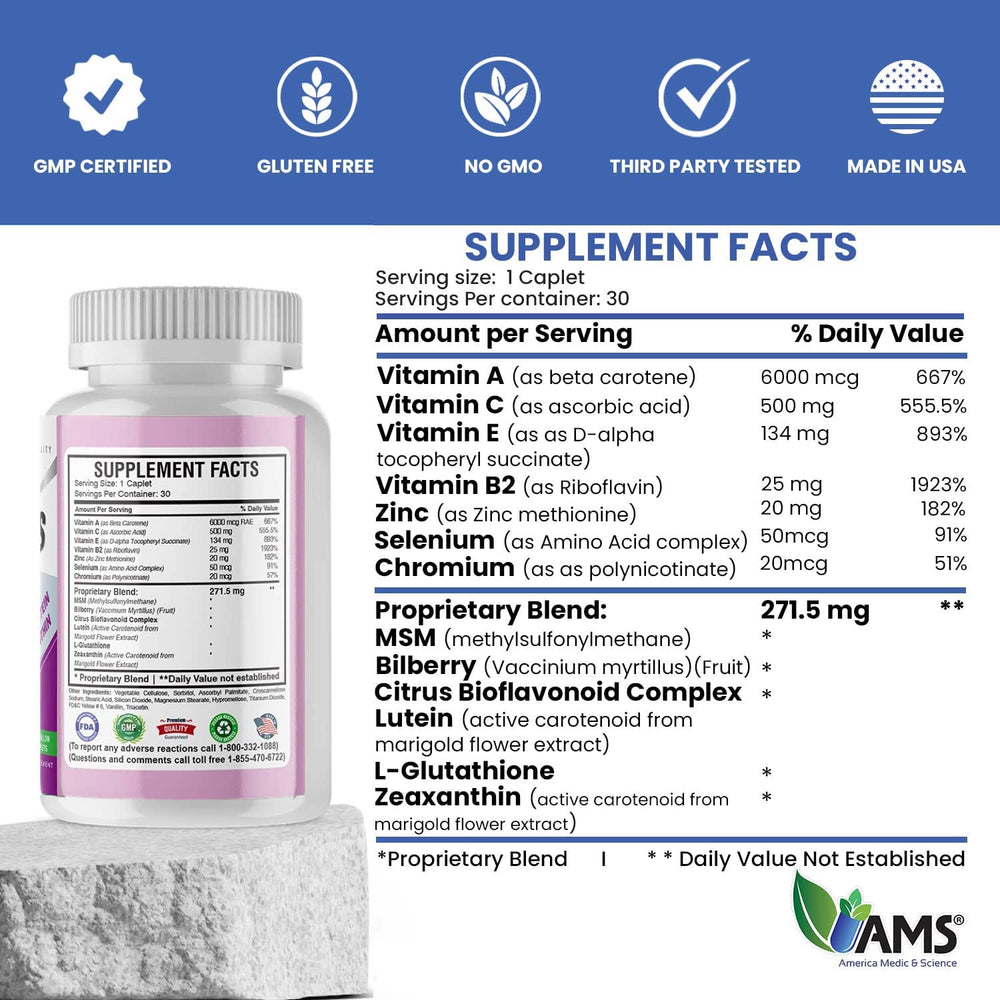 EyeCaps antioxidants lutein and zeaxanthin