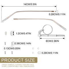 Clear translucent leg detail of replacement arm