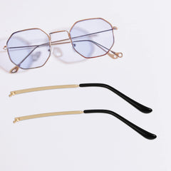 Polished metal replacement arm for universal glasses and sunglasses