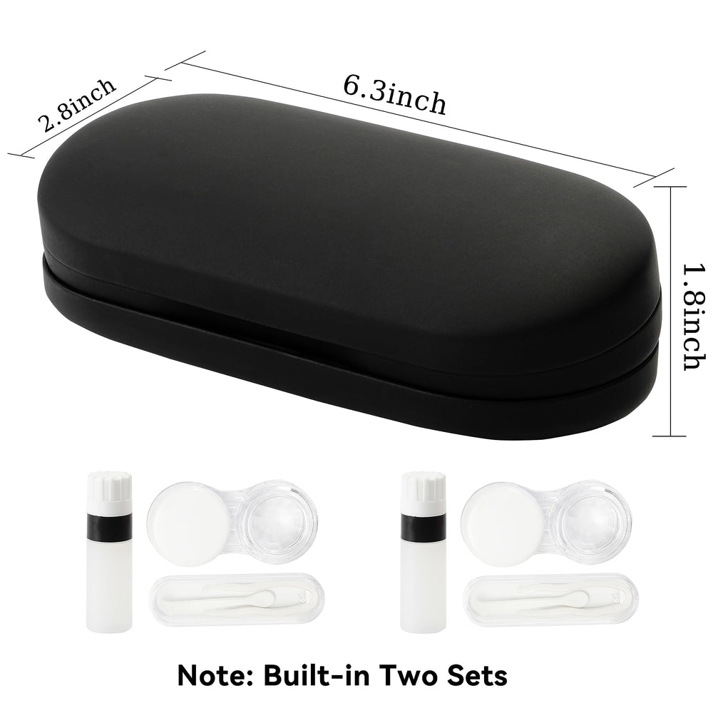 Built-in mirror inside lid for on-the-go eye care