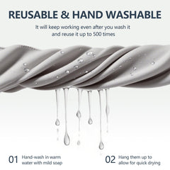 Eyeglasses cleaning cloth 7x6 inches being used on lens