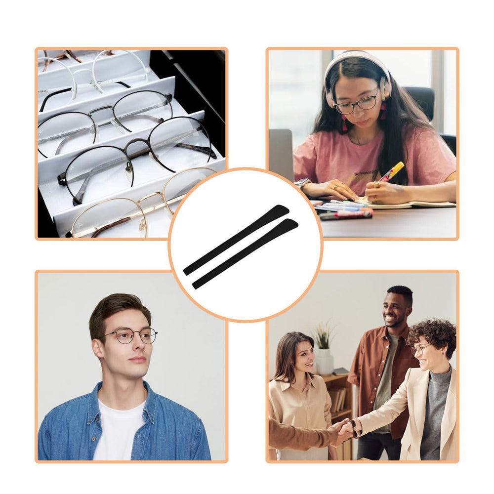 Easy-to-install replacement temple tips for glasses