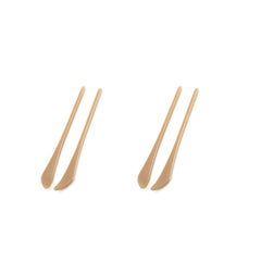 Two pairs of golden eyeglass end tips included in package