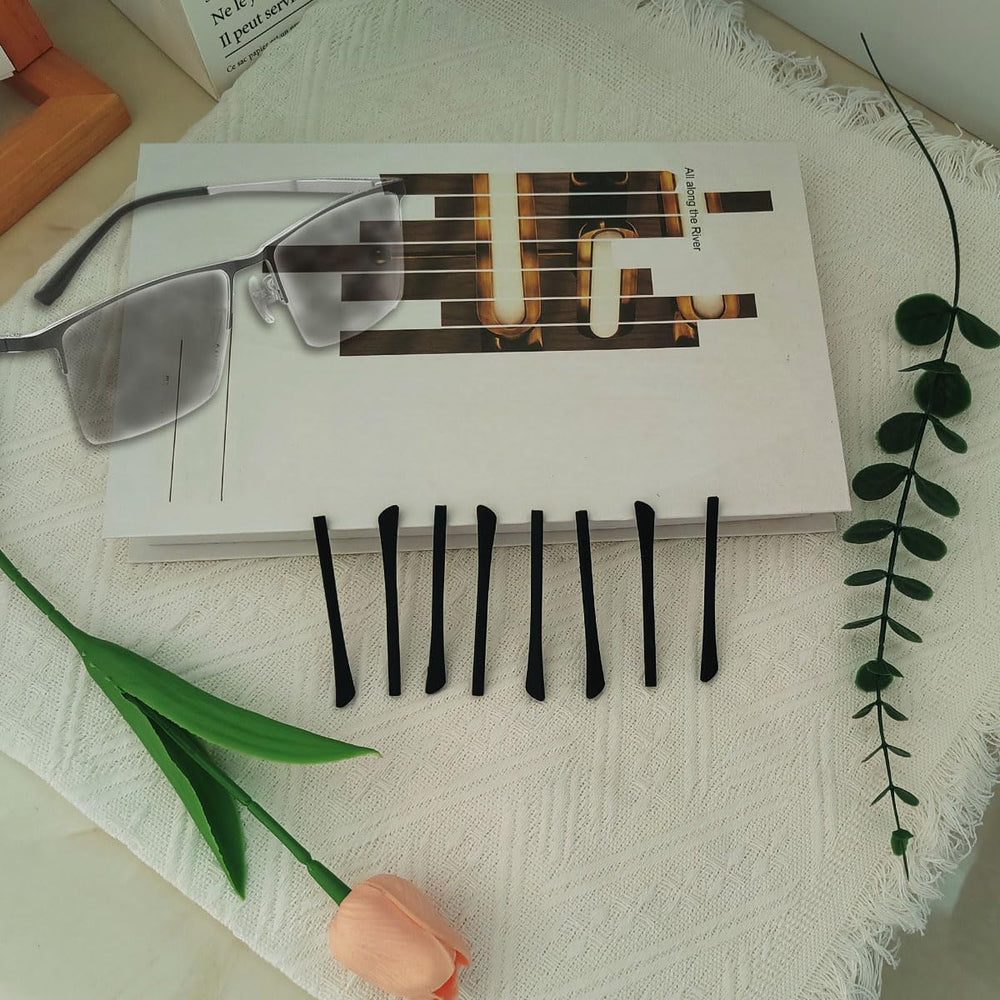 Compatible with most thin metal eyeglasses and sunglasses