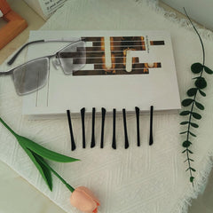 Compatible with most thin metal eyeglasses and sunglasses