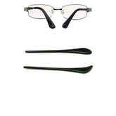 Two pairs of plastic cement eyeglass end tips for thin metal frames