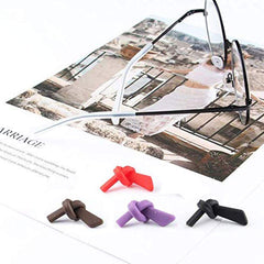 Thin flat-wire eyeglass arms compatible with silicone end tips