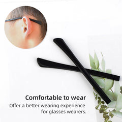 Anti-slip silicone tips reduce ear discomfort