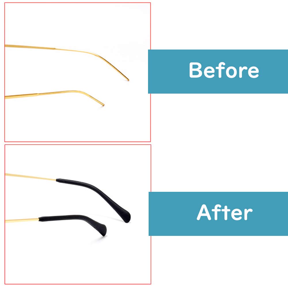 Anti-slip design for secure wear on thin metal frames.