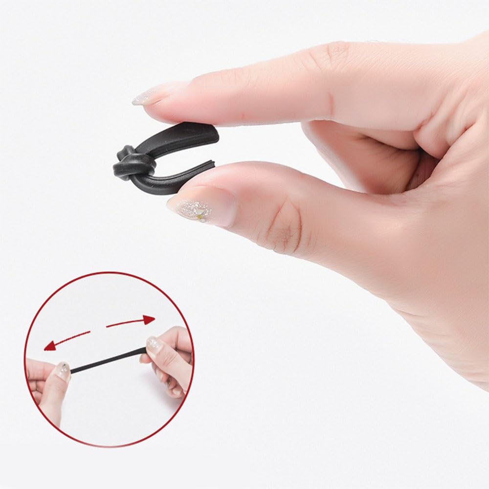 Inner hole dimensions of eyeglass end tip: 2 x 1 mm (0.08 x 0.04 in)