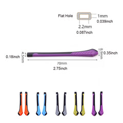 Orange end tips attached to thin metal glasses legs