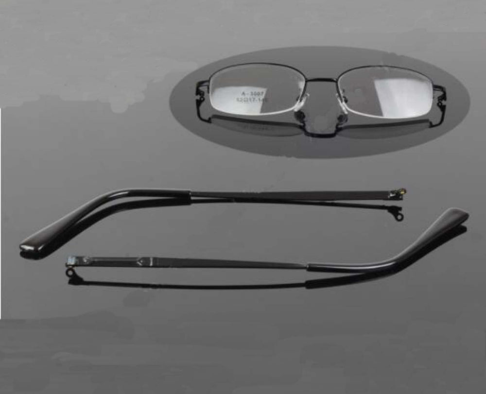 Replacement arms for black eyeglasses - side angle