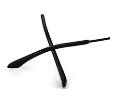 1 pair replacement eyeglass frame and temples - black