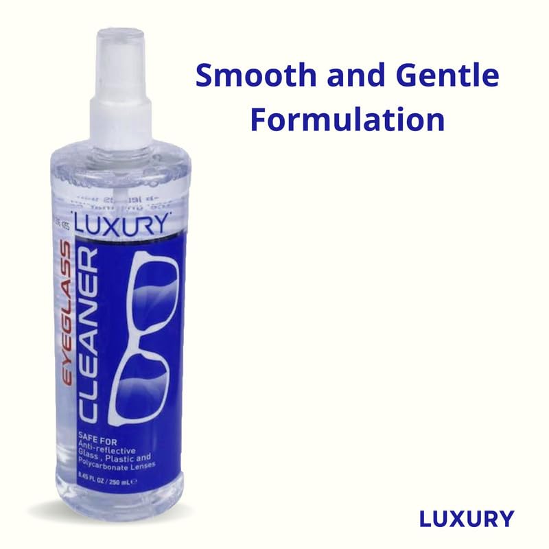 Packaging and product shot of Eyeglass Lens Cleaner - 3-pack