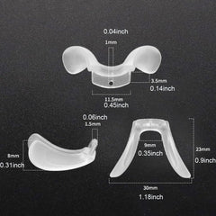 Replacement silicone nose pads for eyeglasses
