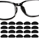 Black eyeglass nose pads 0.28 x 0.59 inches (0.7 x 1.5 cm) 1 mm thick