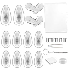 BEHLINE soft silicone eyeglass nose pads 14x8mm