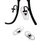 Eyeglass replacement nose pads close-up