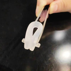 Close-up of soft silicone nose pad material