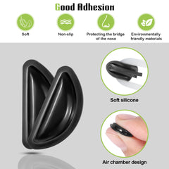 Nose pad replacement packaging shown for easy swap